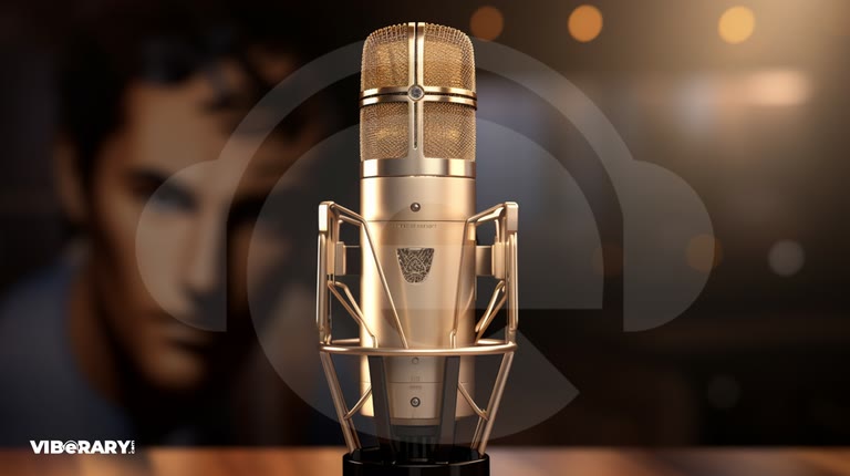 Retro studio microphone